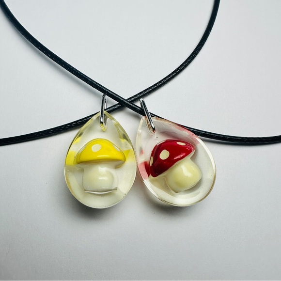 Hand Crafted Jewelry - Mushroom Necklaces